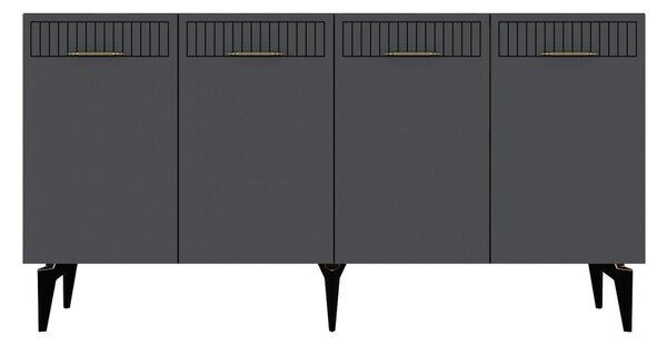 Batum komód, antracit-arany, 150 cm