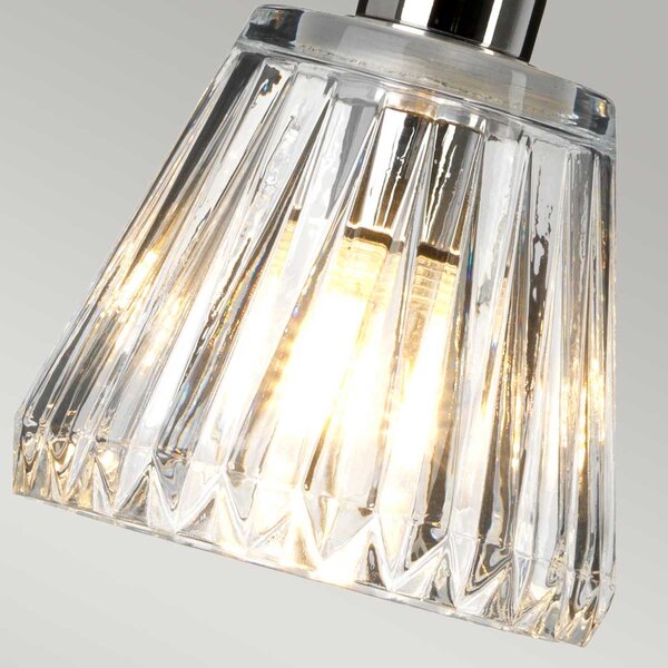 Elstead glamour modern LED függeszték agatha króm átlátszó elsbath-agatha1p-pc IP44