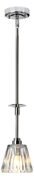 Elstead glamour modern LED függeszték agatha króm átlátszó elsbath-agatha1p-pc IP44