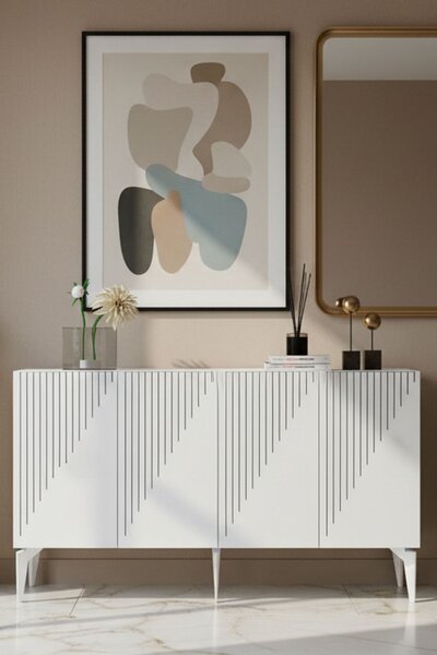 Batum komód, fehér, 150 cm