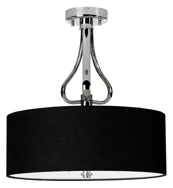 Elstead klasszikus LED mennyezeti lámpa falmouth króm fekete elsbathfalmouthsfpc IP44