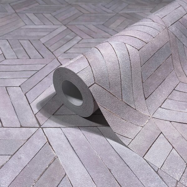 TF30089003 geometrikus mintájú rózsaszín tapéta