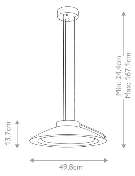 Elstead modern LED függeszték europa fehér elseuropa-p-c