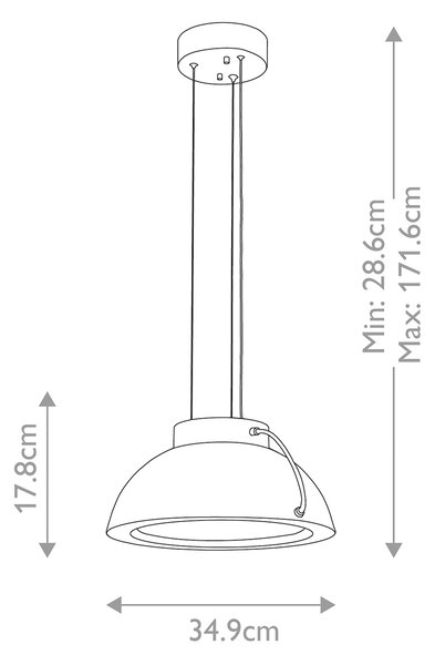 Elstead modern LED függeszték europa fehér elseuropa-p-b