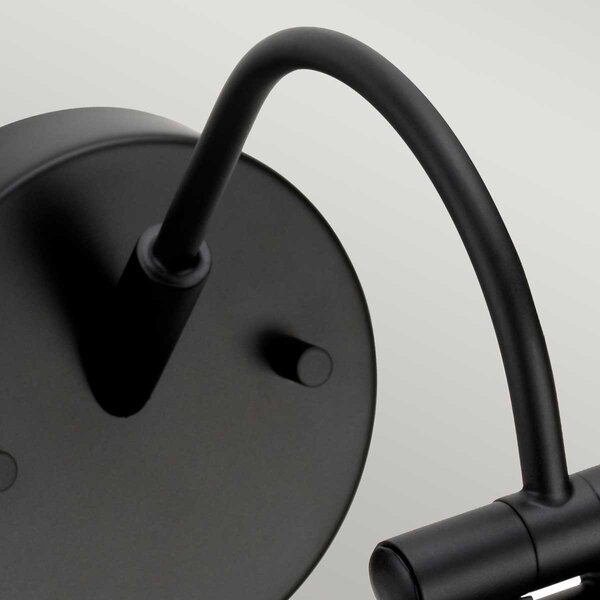 Elstead klasszikus LED falikép világítás alton fekete elsalton-pl-s-blk