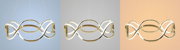 LED Lámpa APP800-CP Twist Gold