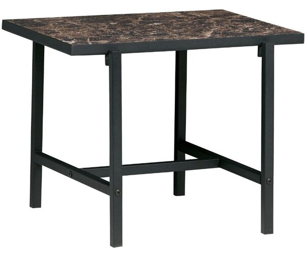 Hoorns Barna márvány oldalasztal Asztal 50 x 44 cm