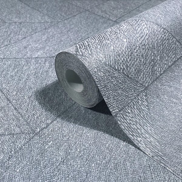 TF30082547 geometrikus mintájú világosszürke tapéta