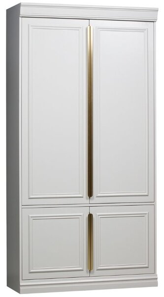 WOOOD Szürke fenyő gardrób Zinena I 215x110 cm