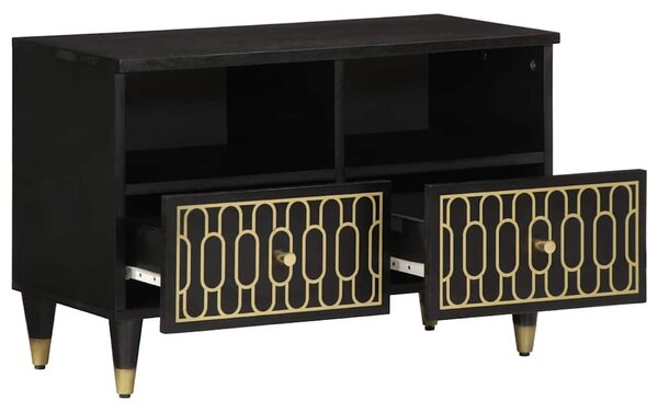 Tömör mangófa TV-szekrény 70 x 33 x 46 cm