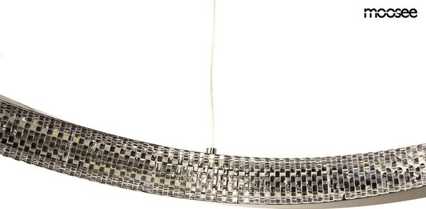 Moosee Anillo 80 függőlámpa fém fekete-króm LED