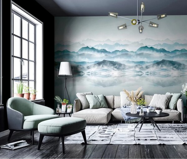 TF30096465 tájkép mintájú kék tapétaposzter (159x270cm)