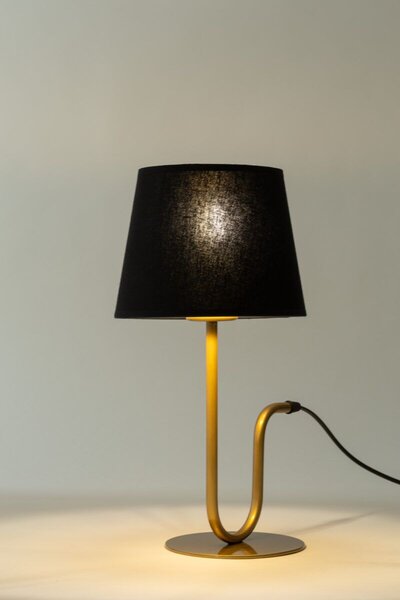 Sigma lighting modern asztali lámpa volutto fekete réz arany sig50358