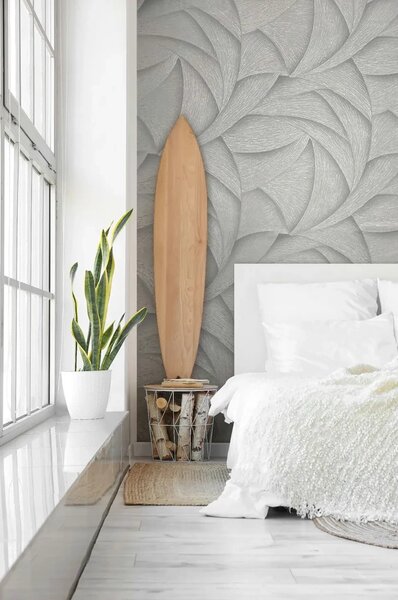 TF30035504 absztrakt mintájú világosszürke tapéta