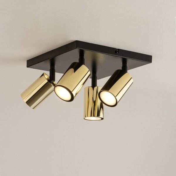 Sigma lighting modern spot lámpa zoom fekete sárgaréz sig33601