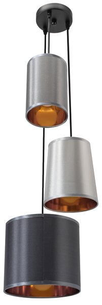 Toolight Szerszámlámpa - Ipari függőlámpa 3xE27 60W APP971-3cp, fehér-szürke-fekete, OSW-03212