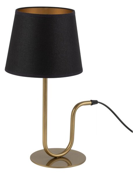 Sigma lighting modern asztali lámpa volutto fekete réz arany sig50358