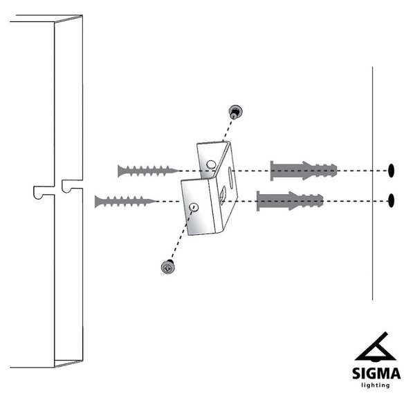 Sigma lighting modern skandináv fali lámpa bloom fehér barna fekete sig33666