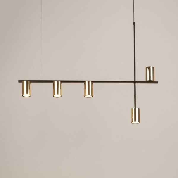 Sigma lighting modern függeszték vendo fekete sárgaréz sig33693
