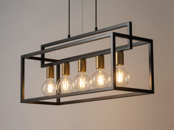 Sigma lighting modern függeszték vigo fekete arany sig32443