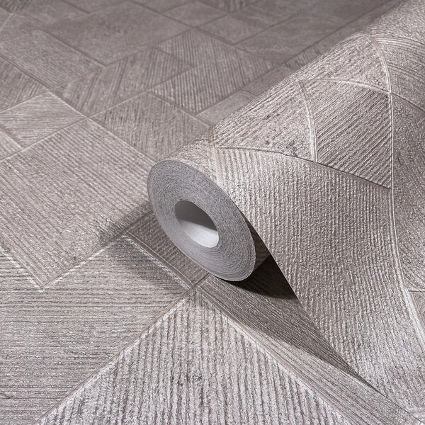 TF30035510 geometrikus mintájú drapp tapéta