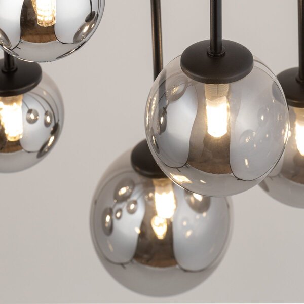 Sigma lighting modern mennyezeti lámpa tulia fekete szürke sig33490