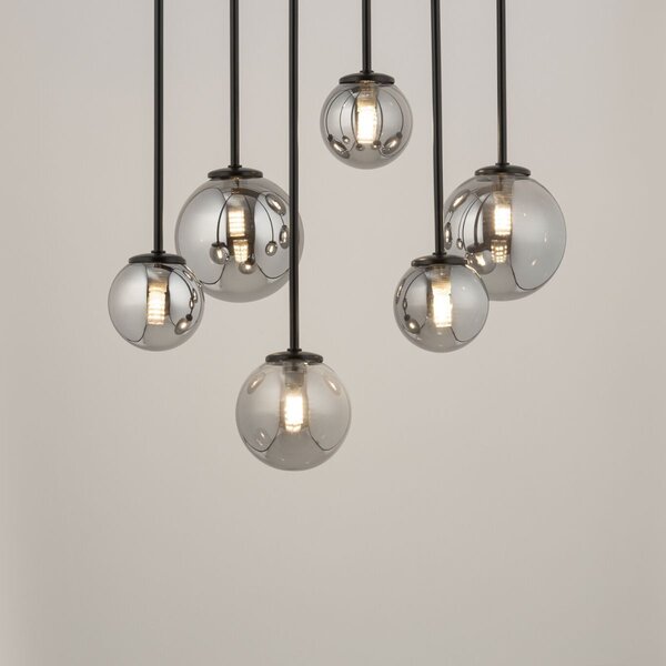 Sigma lighting modern mennyezeti lámpa tulia fekete szürke sig33498