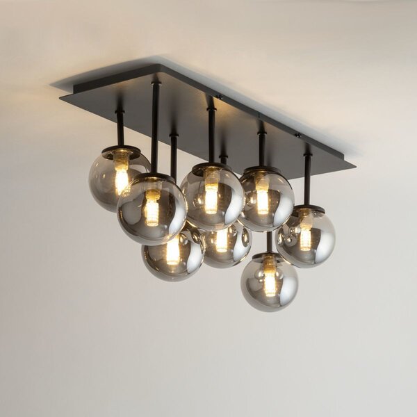 Sigma lighting modern mennyezeti lámpa tulia fekete szürke sig33496