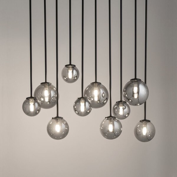 Sigma lighting modern mennyezeti lámpa tulia fekete szürke sig33490