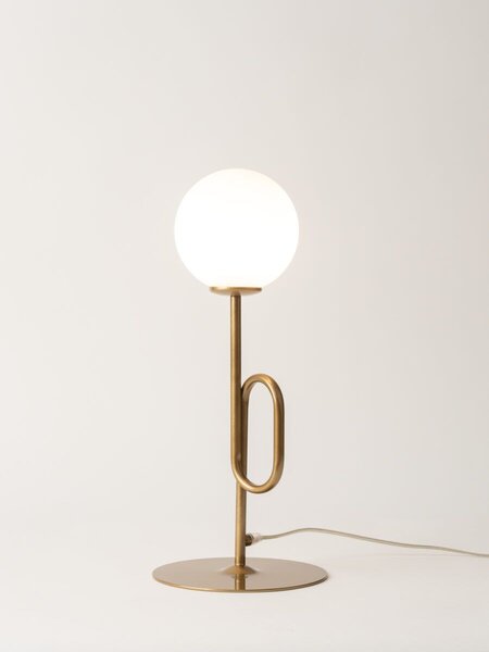 Sigma lighting modern asztali lámpa tes fehér arany sig33634