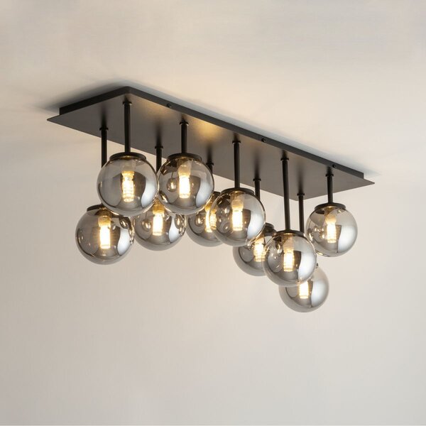 Sigma lighting modern mennyezeti lámpa tulia fekete szürke sig33492