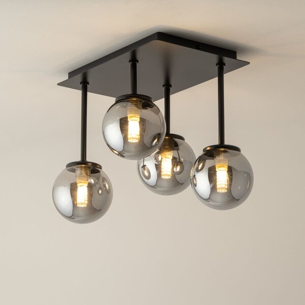 Sigma lighting modern mennyezeti lámpa tulia fekete szürke sig33504