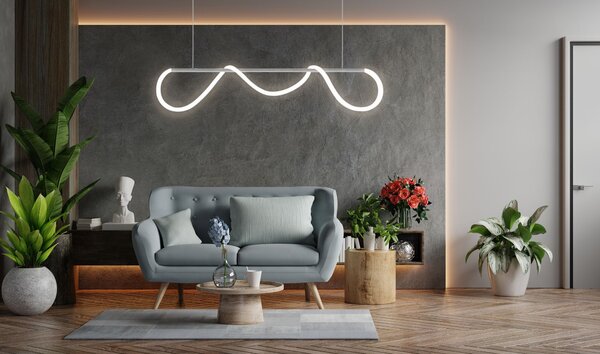 Mennyezeti LED Lámpa APP855-CP Long Króm