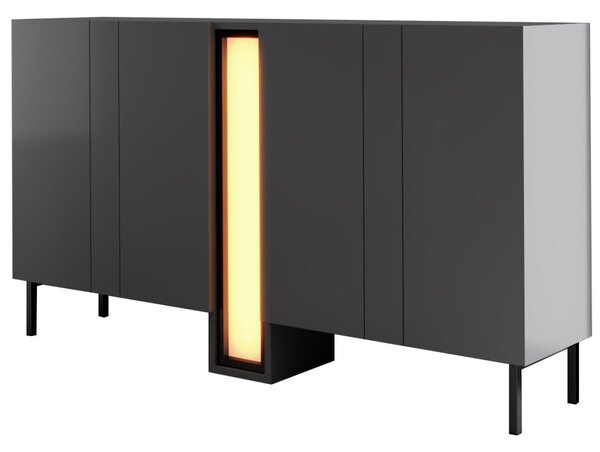 Nova komód, antracit, 155 cm