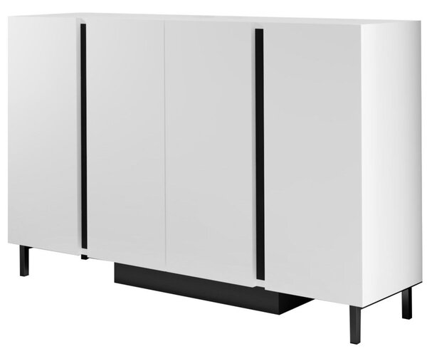 Paris komód, fehér, 127 cm