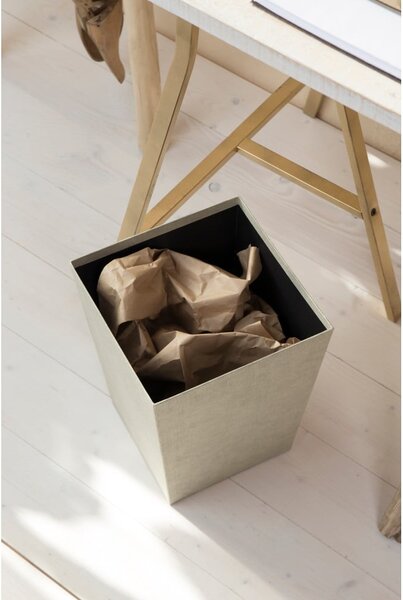 Bézs irodai szemetes Sofia Canvas Paper Laminate – Bigso