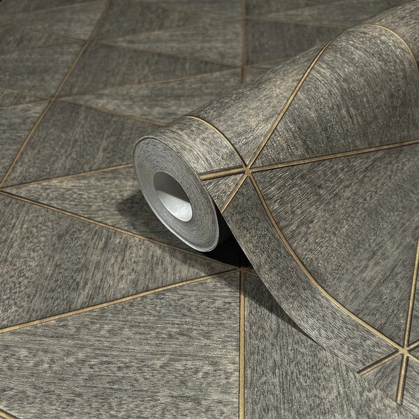 TF30033360 famintájú geometrikus taupe tapéta