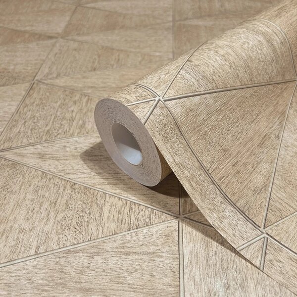 TF30033359 famintájú geometrikus világosbarna tapéta
