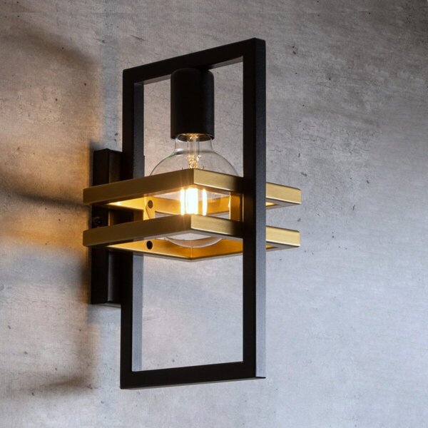 Sigma lighting modern fali lámpa merci fekete arany sig32410