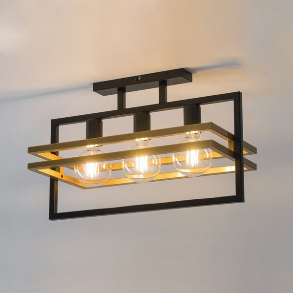 Sigma lighting modern mennyezeti lámpa merci fekete arany sig32404