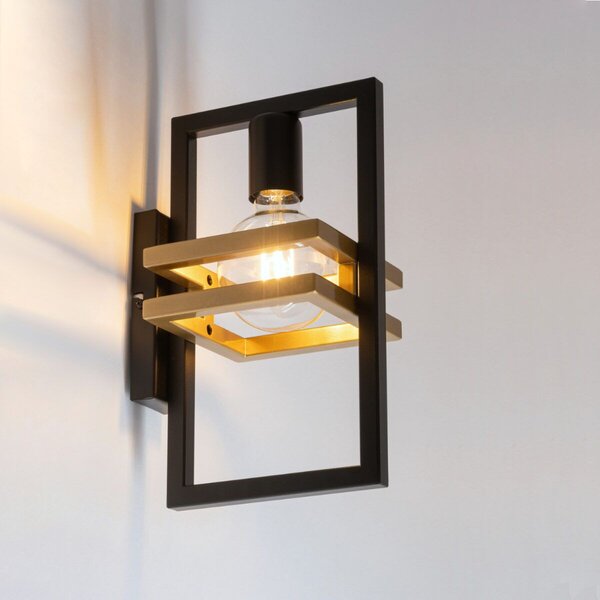 Sigma lighting modern fali lámpa merci fekete arany sig32410