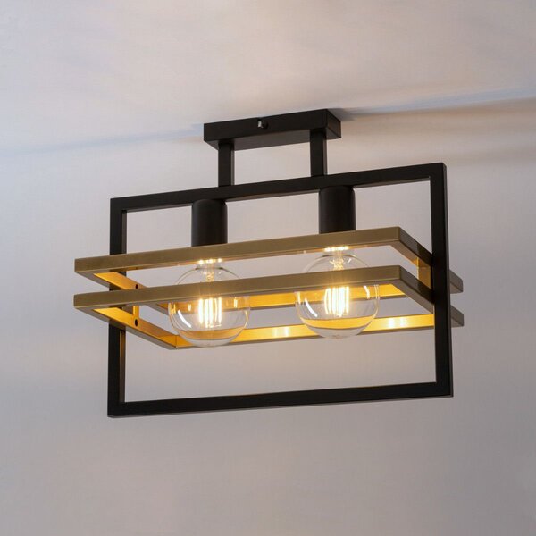Sigma lighting modern mennyezeti lámpa merci fekete arany sig32401
