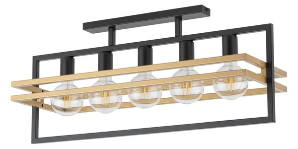Sigma lighting modern mennyezeti lámpa merci fekete arany sig32407