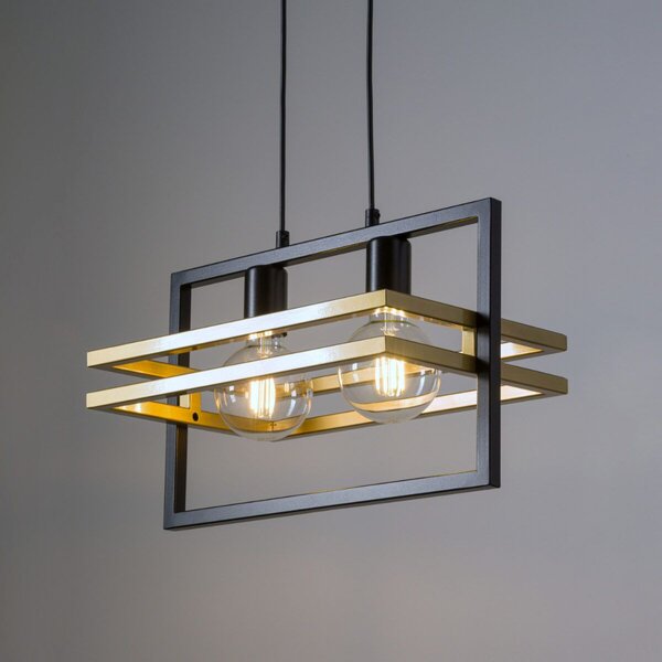 Sigma lighting modern függeszték merci fekete arany sig32389