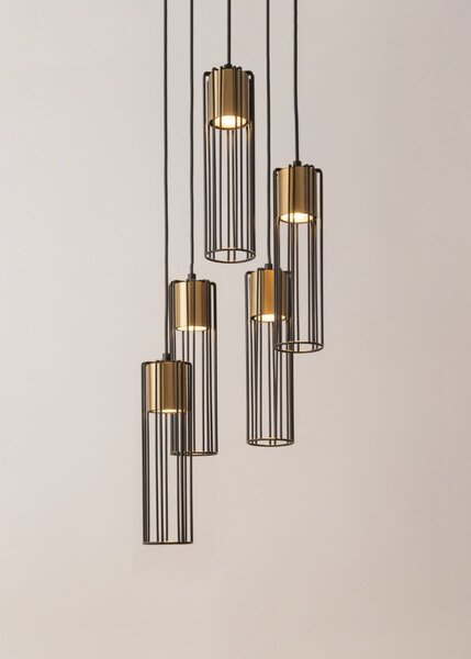 Sigma lighting modern függeszték fobia fekete arany sig33461