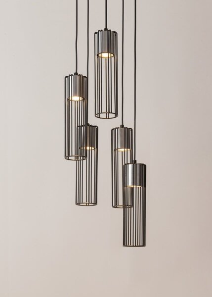 Sigma lighting modern függeszték fobia fekete ezüst sig33460