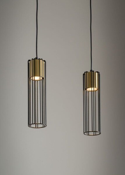 Sigma lighting modern függeszték fobia fekete arany sig33452