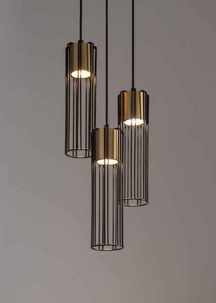 Sigma lighting modern függeszték fobia fekete arany sig33458