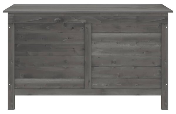 Fehér tömör fenyőfa kerti tárolóláda 99 x 49,5 x 58,5 cm