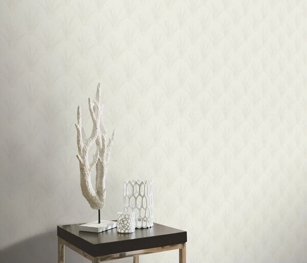TF10451-31 geometrikus mintájú fehér tapéta